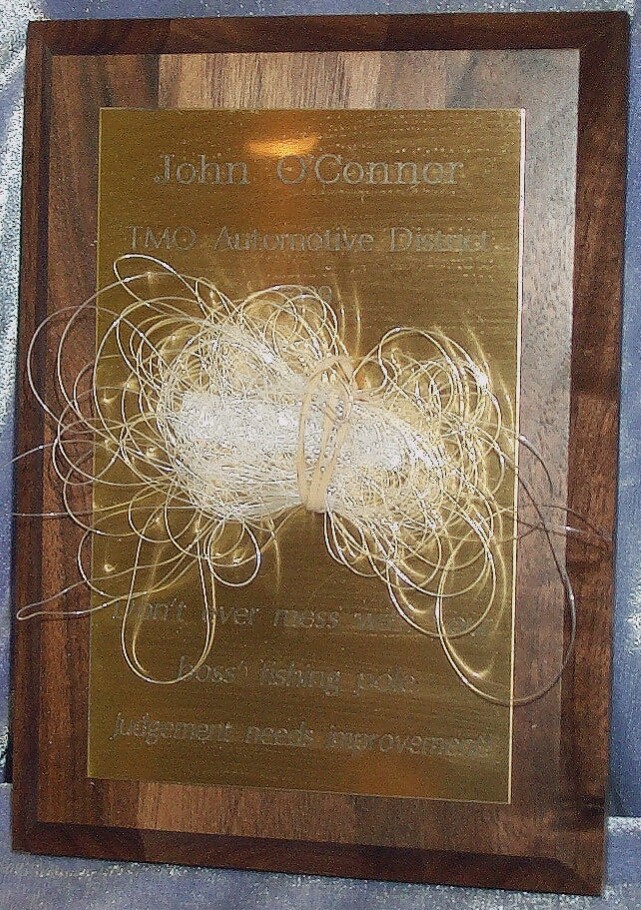 Fishing Line Plaque