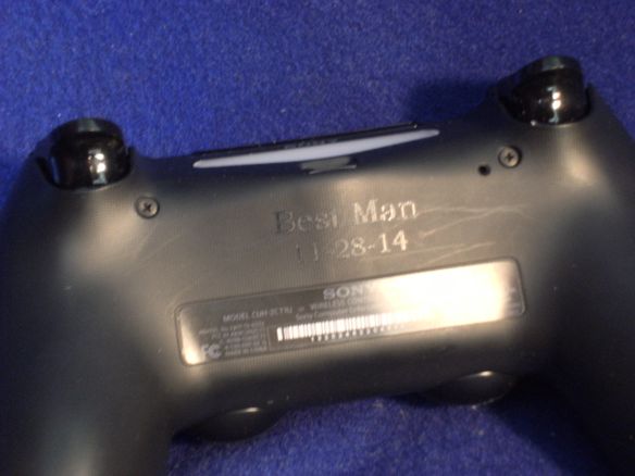 Engraved Play Station Controller